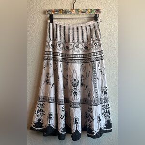 Vintage Heartache Patterned Skirt